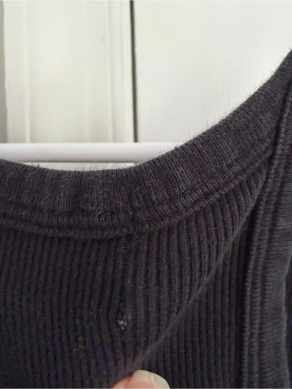 Aritzia Denim Forum Womens Black Ribbed Tank Top XS 100% Cotton Minimalist - Picture 6 of 8